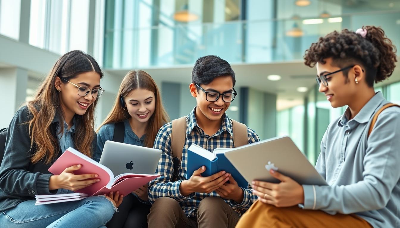 Student using online courses for flexible education