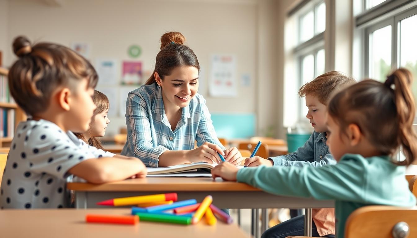 Student using learning strategies while studying